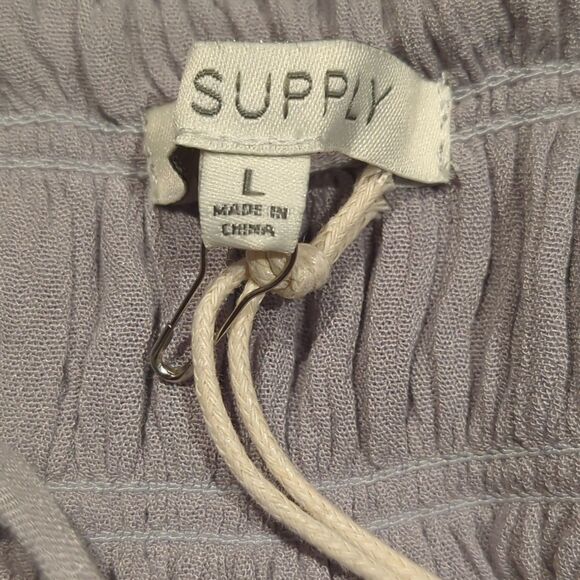 Z Supply Jazmin Maxi Dress Gray Smocked Bodice Flowy Boho Strappy - Picture 8 of 10